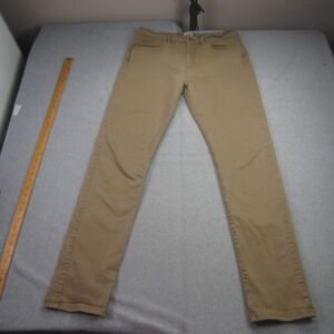 Flint and Tinder Pants Mens 34x34 Khaki Tapered Fit Chino Stretch 5 Pockets